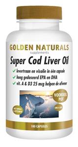 Golden Naturals Super cod liver oil 180 Capsules