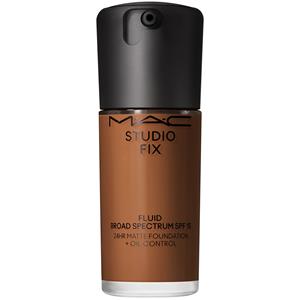 M.a.c Matte Dekking Naturel Langhoudend  - Studio Fix Fluid  Foundation Matte Dekking - Naturel & Langhoudend NC55