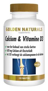 Golden Naturals Calcium & vitamine d3 120 Tabletten