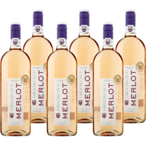 Grand Sud rand Sud Merlot Rose 6 x 1L zonder doos bij Jumbo