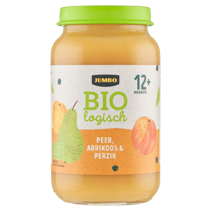JUMBO umbo Babyvoeding Biologisch Peer, Abrikoos & Perzik 12+ Maanden 220g