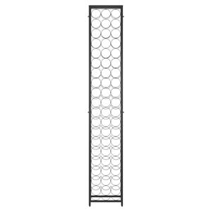 vidaXL Wijnrek voor 57 flessen 34x18x200 cm smeedijzer zwart