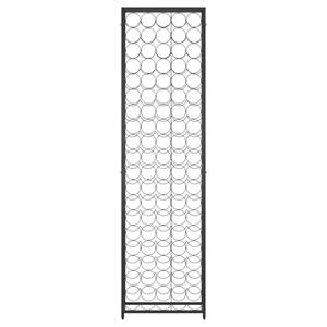 vidaXL Wijnrek voor 95 flessen 54x18x200 cm smeedijzer zwart