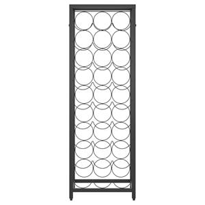 vidaXL Wijnrek voor 27 flessen 34x18x100 cm smeedijzer zwart