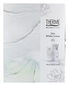 Therme Zen white lotus shower satin+fragrance sticks 1 Stuk