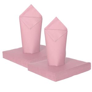 Givi Italia Feest servetten - 32x - lichtroze - 3 laags - 33 x 33 cm -