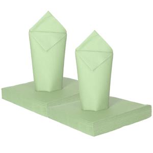 Givi Italia Feest servetten - 32x - mintgroen - 3 laags - 33 x 33 cm -