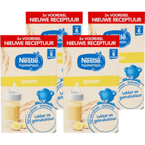 Nestle yjamaPapje Banaan 6+ baby pap 4 x 3 stuks bij Jumbo