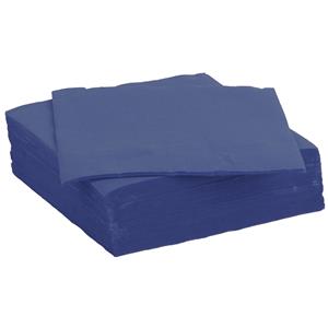 Color Party Diner/feest servetten - 30x - donkerblauw - x cm - papier - 3-laags -