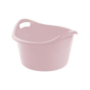 Hega Hogar Grote teil/afwasbak/kuip - kunststof - rond - handvatten - 54 x 32 cm - liter - roze -