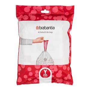 Brabantia Müllbeutel Müllbeutel PerfectFit 20 L (Y) 40 Stk.