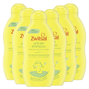 Zwitsal  Anti Klit Shampoo - 6 x 200ml - Voordeelverpakking