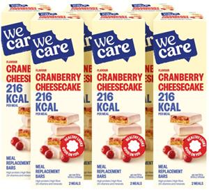 WeCare Meal replacement bars cranberry cheesecake 6x116gr