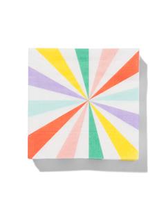 Servetten Multicolor 24x24cm 20 Stuks 24x24cm