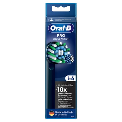 Oral-B Zahnbürstenaufsätze PRO Cross Action schwarz