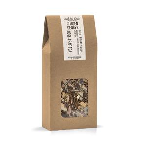 Café du Jour Citroen & Gember - Groene thee 100 gram -  losse thee