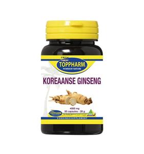 Toppharm Koreaanse ginseng 4000mg