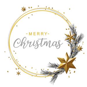 Ambiente Kerst thema servetten - 20x - wit - Merry Christmas- 33 cm -