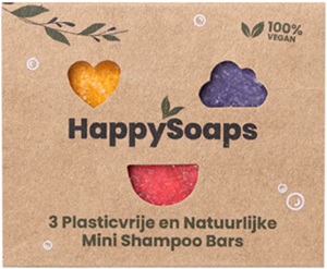 HappySoaps Mini shampoo bars 3 stuks