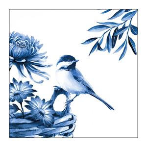 Ambiente Servetten Blue Bird 33x33cm 20 Servetten Per Pakje