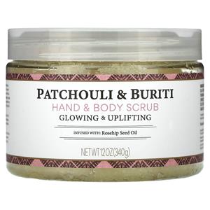 Nubian Heritage , Hand & Body Scrub, Patchouli & Burici, 12 oz (340 g)