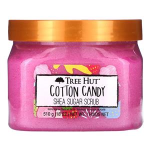 TREE HUT , shea sugar scrub, cotton candy, 510g (18oz)
