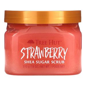 TREE HUT , Shea Sugar Scrub, Strawberry Flavor, 18 oz (510 g)