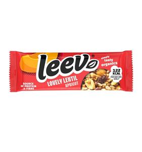 Leev Lovely lentil bar apricot 30 Gram