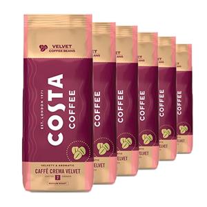Costa Coffee  Caffè Crema Velvet Medium Roast Bonen - 6x 1kg