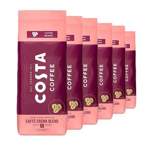 Costa Coffee  Caffè Crema Blend Dark Roast Bonen - 6x 1kg
