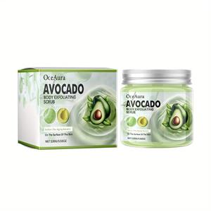 So Sweet Beauty Avocado Body Scrub voor het reinigen, exfoliëren van dode huidcellen, zachte, gladde en verhelderende huid 100g