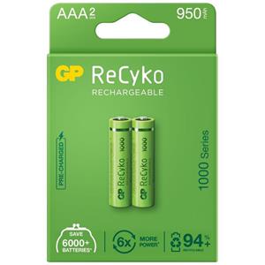 GP batterijen GP Recyko AAA 950mAh 2x