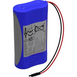 Ansmann 1S2P Accupack Aantal cellen: 2 Batterijgrootte: 18650 Kabel Li-ion 3.6 V 5100 mAh