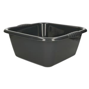 PlasticForte Afwasbak teil - 10 liter - antraciet - kunststof - x x 14,5 cm -