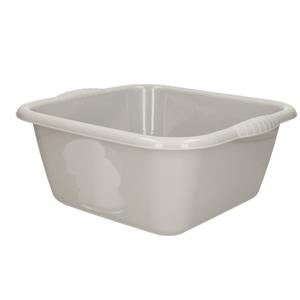 PlasticForte Afwasbak teil - 10 liter - lichtgrijs - kunststof - x x 14,5 cm -