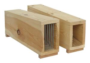 Junai.nl Houten Rattenval 50x12x15 cm