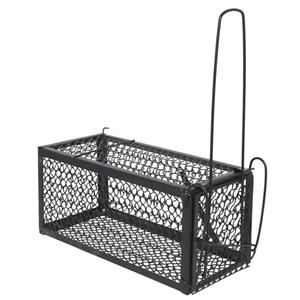 Alma garden Diervriendelijke muizenval/rattenval - 1x stuks - zwart - metaal - 28 x 11 cm -