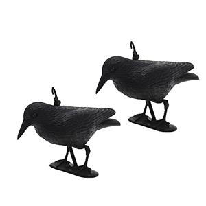 Bellatio Design Duivenverjager Kraai - 2x - 35,5 cm - vogelverschrikker -