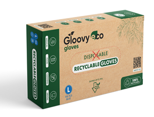 Gloovy Eco Recyclebare Handschoenen Blauw L