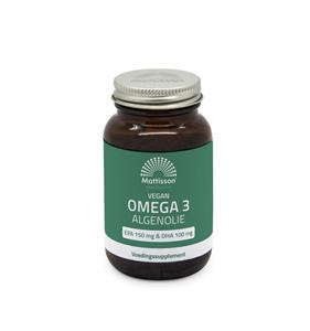 Mattisson Vegan omega 3 algenolie EPA 150mg&DHA 100mg