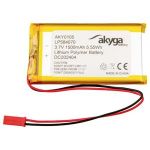 Akyga LP584070 Accupack Batterijgrootte: Speciaal LiPo 3.7 V 1500 mAh
