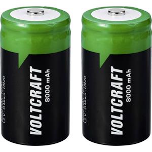 VC-16026035 Oplaadbare D batterij (mono) NiMH 8000 mAh 1.2 V 2 stuk(s)