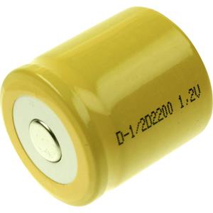 Mexcel D-1/2D2200 Speciale oplaadbare batterij 1/2 D Flat-top NiCd 1.2 V 2200 mAh