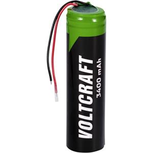 VOLTCRAFT VC-18650PCM Speciale oplaadbare batterij 18650 Kabel Lithium 3.6 V 3400 mAh