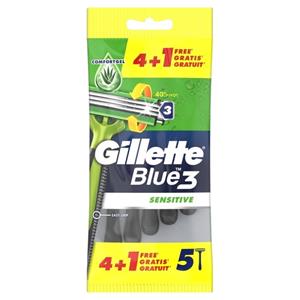 Gillette Blue 3 sensitive wegwerpmesjes 5 Stuks