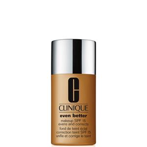 Clinique Foundation Spf 15 24u Langhoudend Waterproof Vermindert Pigmentatie  - Even Better™ Makeup Foundation Spf 15 - 24u Langhoudend & Waterproof - Vermindert Pigmentatie WN 118 Amber