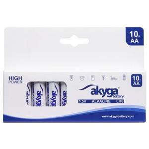 Akyga AA LR6 AA batterij (penlite) Alkaline 3050 mAh 1.5 V 10 stuk(s)