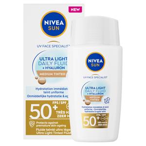 Nivea Sun Ultra Light Daily Fluide Medium Tinted Spf 50+