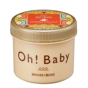 HOUSE OF ROSE Body Smoother DJ Darjeeling Tea Scent 350g Body Scrub for Knees, Elbows, Heels, Exfoliating Skincare Gift Made in Japan