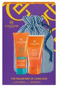 Collistar active protection sun cream spf 50 100 ml + aftersun shower shampoo 150 ml + sun pouch 100+150 ML